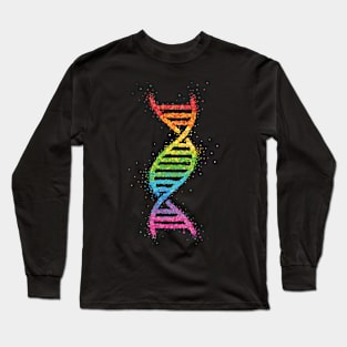 LGBTQ Community Rainbow Gay Pride DNA Strang Long Sleeve T-Shirt